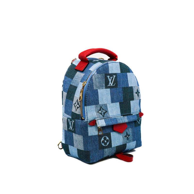 mini spring backpack in danim blue ghw