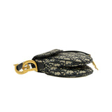 thumbnail medium saddle bag in Blue Dior Oblique Jacquard ghw  2020