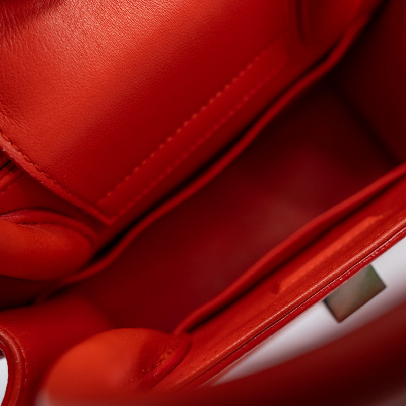 Mini Diorever Calfskin Orange Red Bag Phw 2016 with Strap - L'UXE LINK