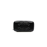thumbnail long vanity case with black heart chain in lambskin black ghw