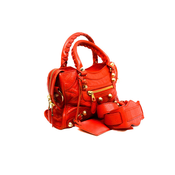 mini citybag in red color GHW