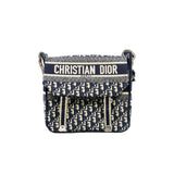 thumbnail Medium Diorcamp Bag Blue Dior Oblique Embroidery