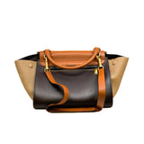 thumbnail small trapeze in leather beige/winered/brown ghw
