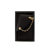thumbnail chaine d'ancre Calypso right single  ear climber earring in 18k yg