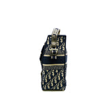thumbnail Medium Diorcamp Bag Blue Dior Oblique Embroidery