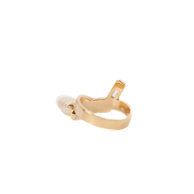Kelly Gavroche Ring In 18K Rose Gold With Diamonds Size 50 - L'UXE LINK