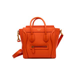 thumbnail Micro Luggage Bag in Calfskin orange ghw