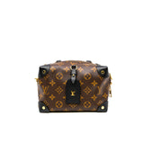 thumbnail petite malle souple in monogram canvas black ghw