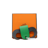 thumbnail key ring bull horns in green