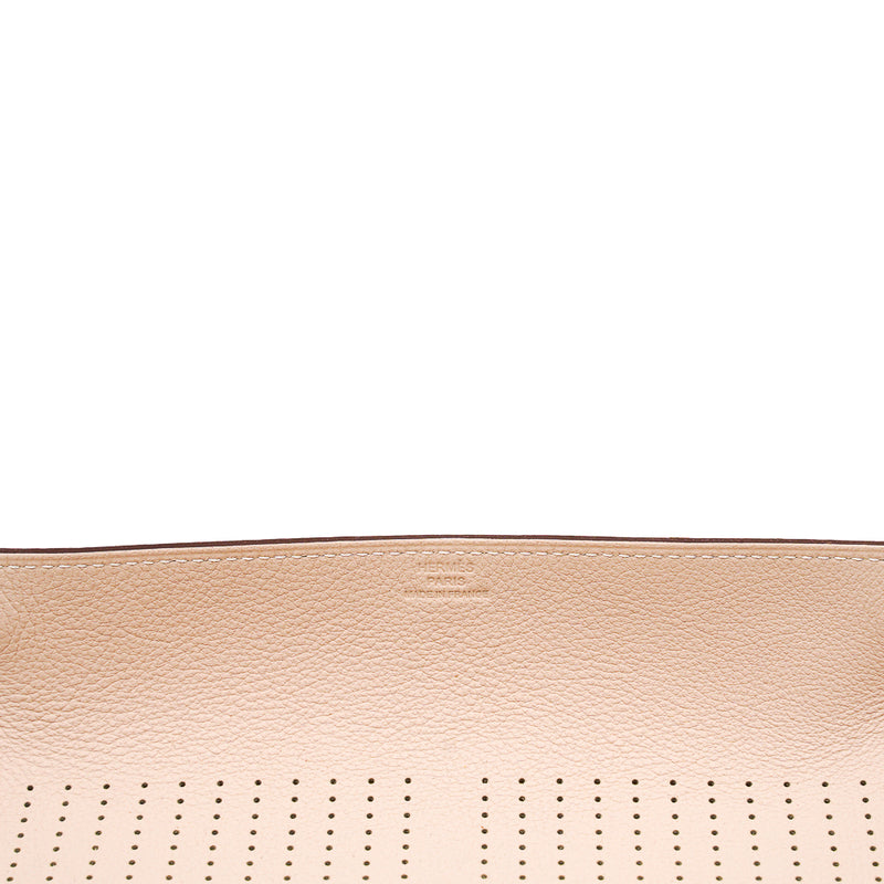 leather tray yellow with white