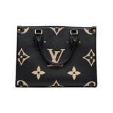 thumbnail onthego pm in Monogram Empreinte Leather black/ beige ghw