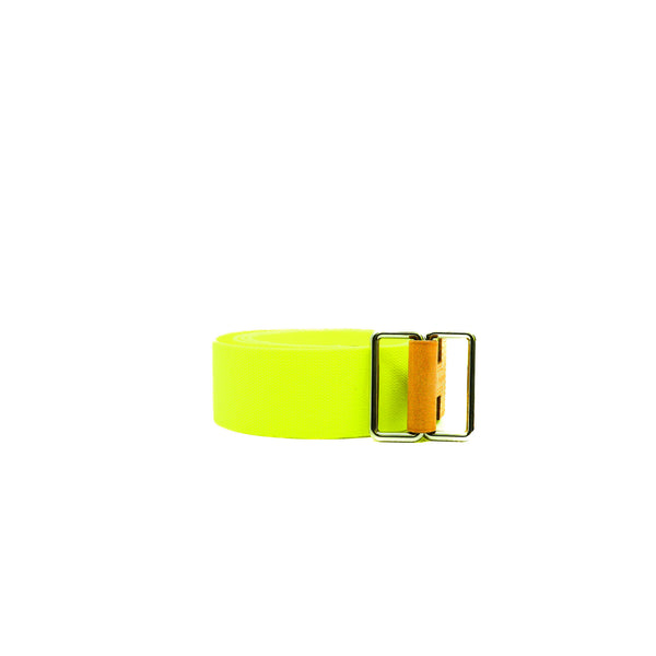 Neon Yellow Nomade Belt PHW Stamp M - L'UXE LINK