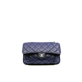 thumbnail Quilted Foldable Chain Tote in navy& white caviar rghw seri HK7Hxxxx