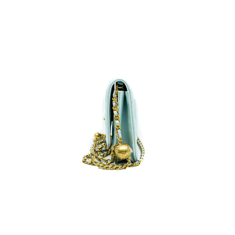 woc in baby blue lambskin with pearl crush ghw