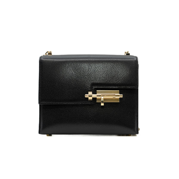 mini verrou in goat noir ghw D stamp