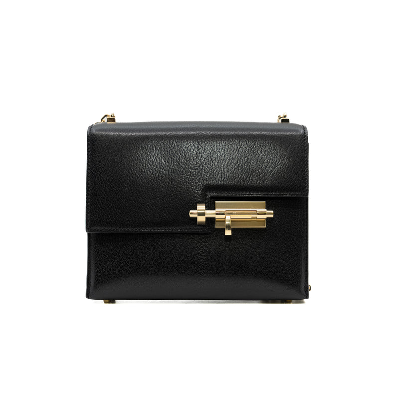 mini verrou in goat noir ghw D stamp
