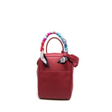 thumbnail Lindy 30 in tc rubis red phw stamp T with twilly