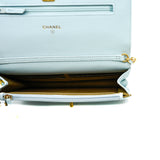 thumbnail woc in baby blue lambskin with pearl crush ghw
