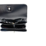 thumbnail small trendy cc flap bag with top handle  so black lambskin