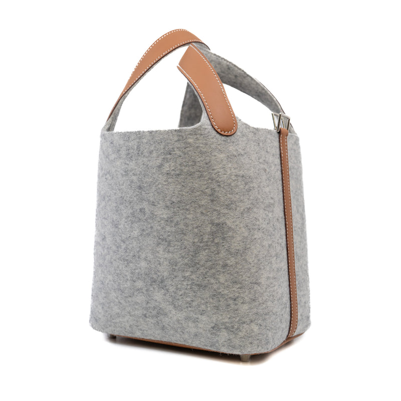 picotin 18 in fabric grey with gold - L'UXE LINK