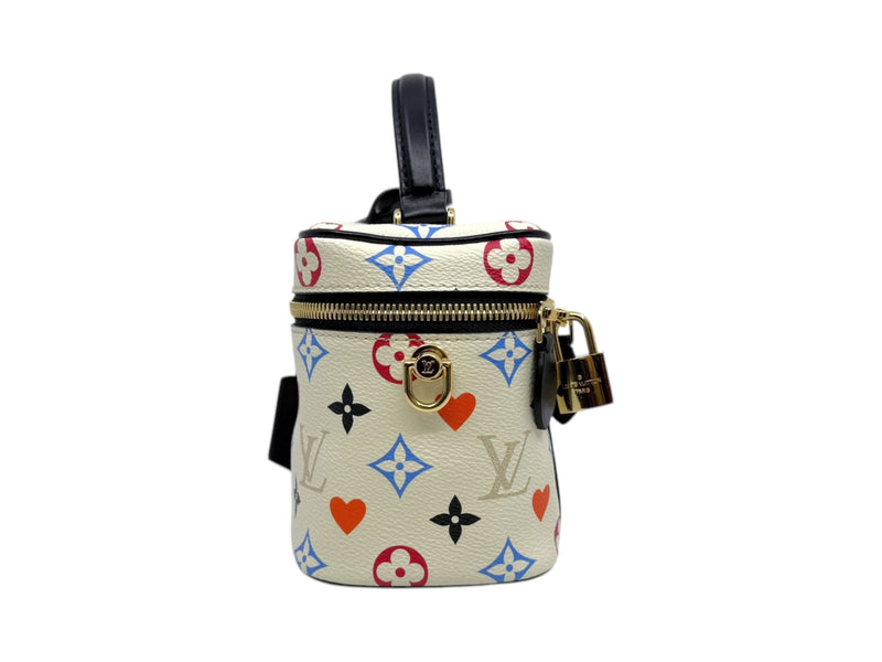 Vanity Bag Multicolor In White/Black With Chain GHW 2020 - L'UXE LINK