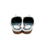 thumbnail oz mules in leather white phw #37