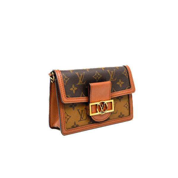 mini dauphine in monogram reverse canvas ghw #