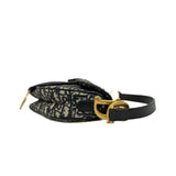 thumbnail medium saddle bag in Blue Dior Oblique Jacquard ghw  2020