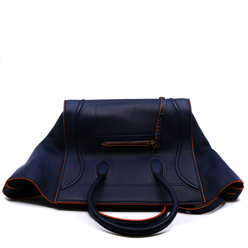 luggage mm in navy/red - L'UXE LINK