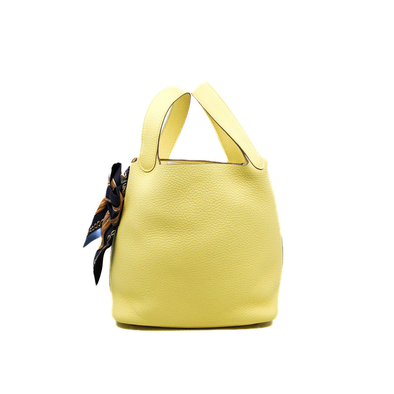 picotin 22 in tc lime phw U stamp - L'UXE LINK