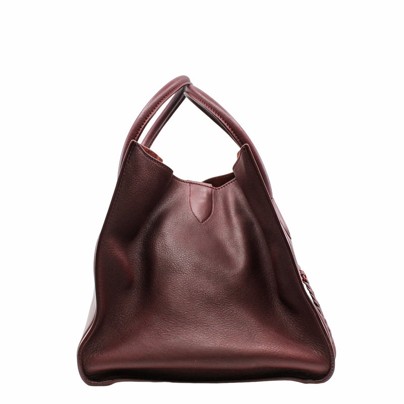 PHANTOM BAG LEATHER MEDIUM RED GHW - L'UXE LINK