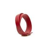 thumbnail bracelet in leather red