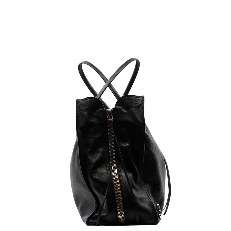 PAPER A4 BAG LEATHER BLACK PHW