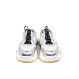 thumbnail triple s mule sneaker in fabric white/silver#44