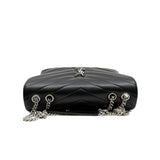 thumbnail large loulou shoulder bag in black matelasse lambskin phw
