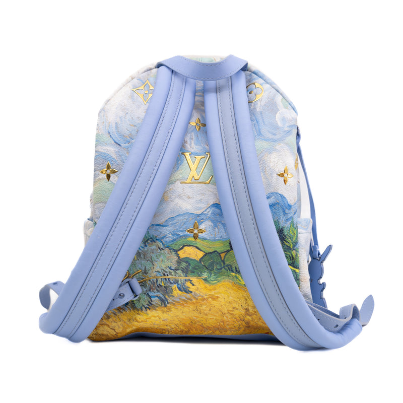 LOUIS VUITTON JEFF KOONS VAN GOGH PALM SPRINGS BACKPACK MONOGRAM MULTICOLOUR GHW