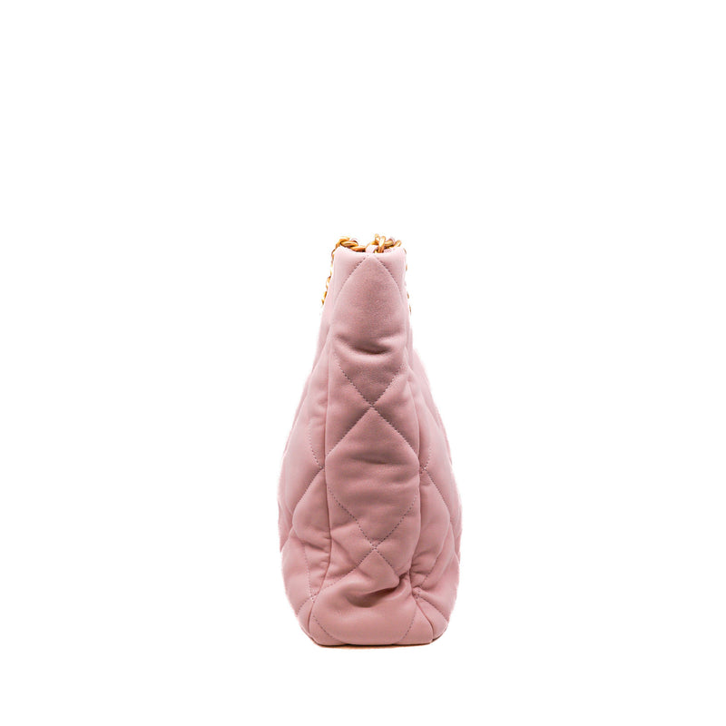Medium 19 Lambskin Quilted Shopping Bag Pink #PJ58xxx - L'UXE LINK