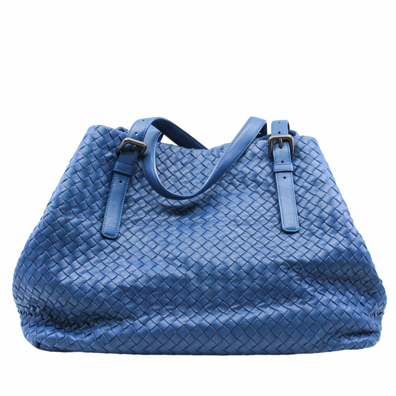 Cesta Tote  Intrecciato Nappa  Large Leather Sky Blue - L'UXE LINK