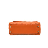 thumbnail medium coco handle in orange caviar rghw