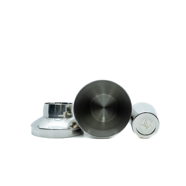 James Shaker in silver monogram