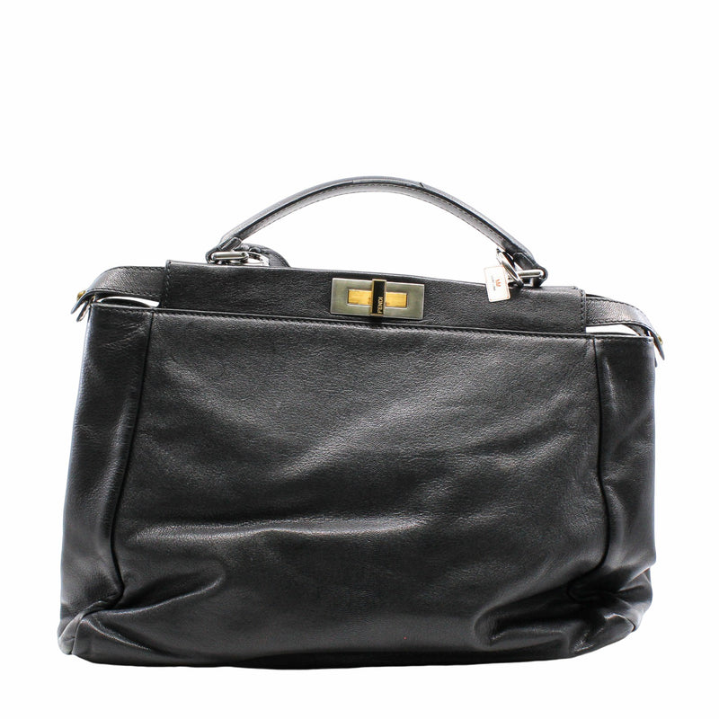Peekaboo Tote Large Black GHW - L'UXE LINK