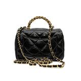 thumbnail mini cf with handle in black shiny calfskin ghw #CP82XXXX