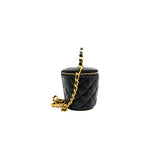 thumbnail vanity with top handle in lambskin black ghw