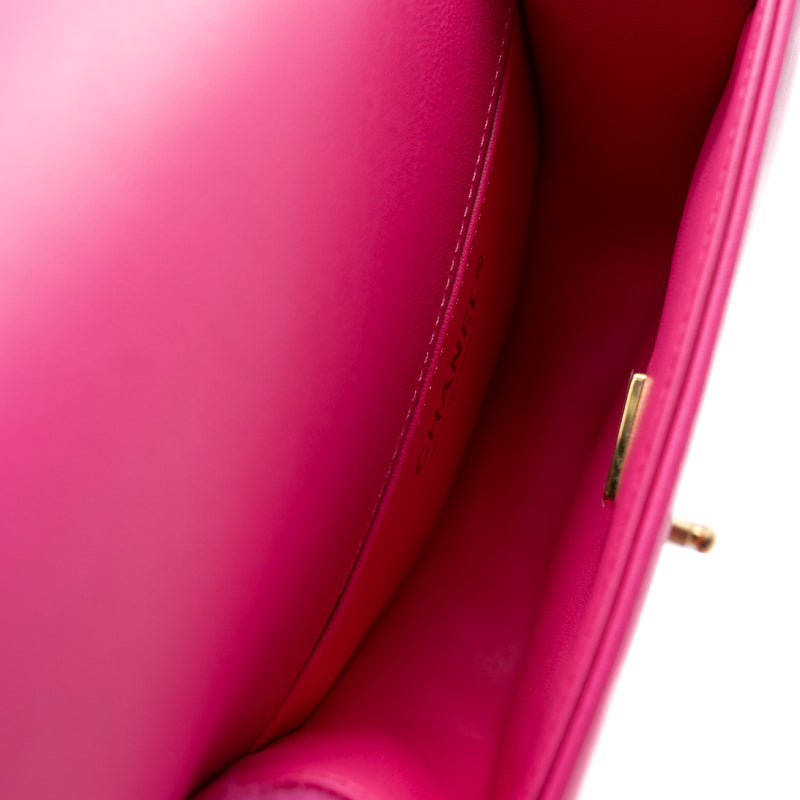 leboy curved messenger bag in fur leather pink ghw #X0N0xxxx