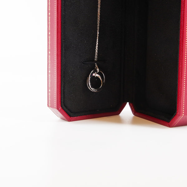 necklace 18k white gold diamond - L'UXE LINK