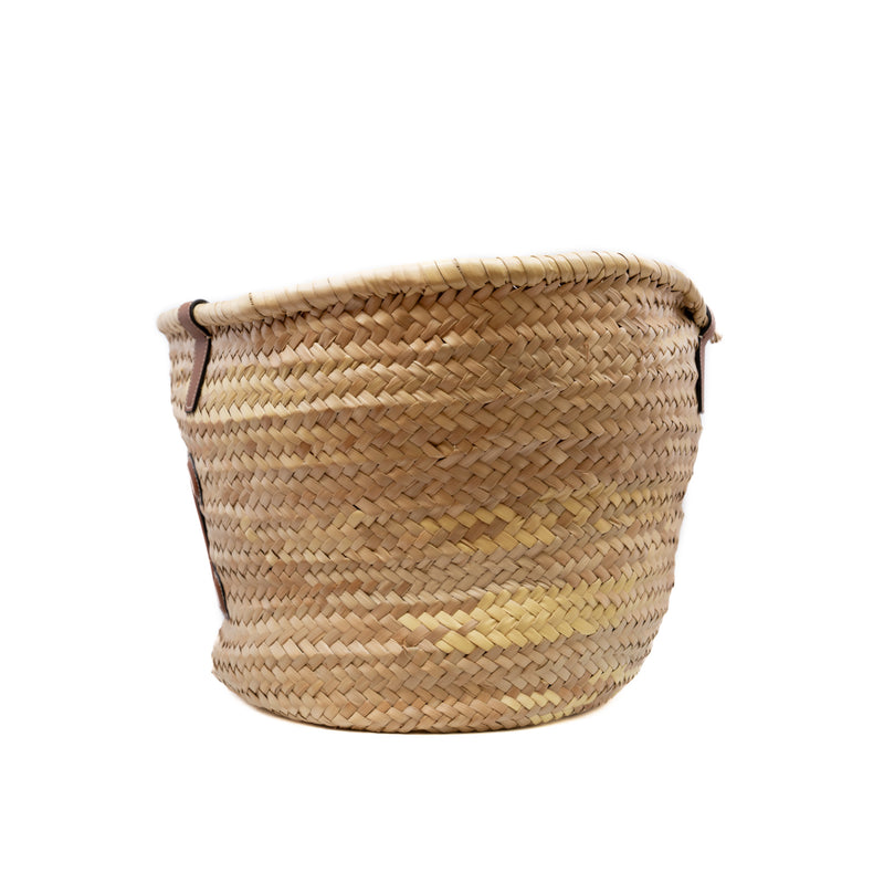 celine classic panier in palm leaves and calfskin big size - L'UXE LINK