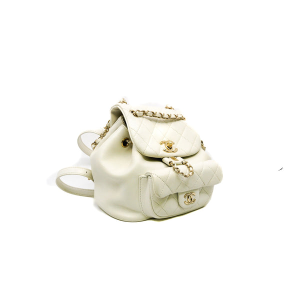 small duma in white lambskin  LGHW