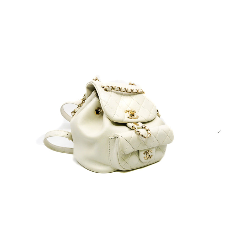 small duma in white lambskin  LGHW