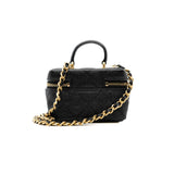 thumbnail mini vanity bag in black caviar ghw seri 31