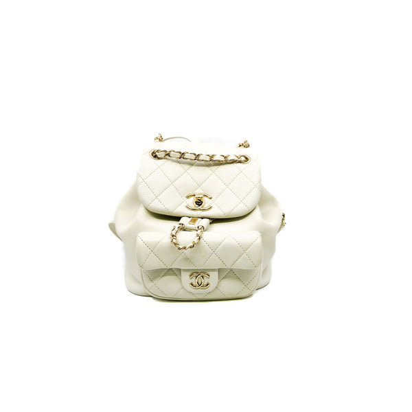small duma in white lambskin  LGHW